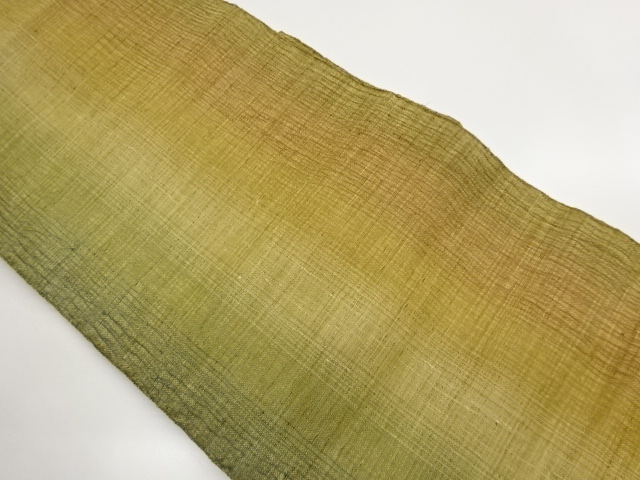 JAPANESE KIMONO / TSUMUGI YORO-KE STRIPE PATTERN WOVEN NAGOYA OBI