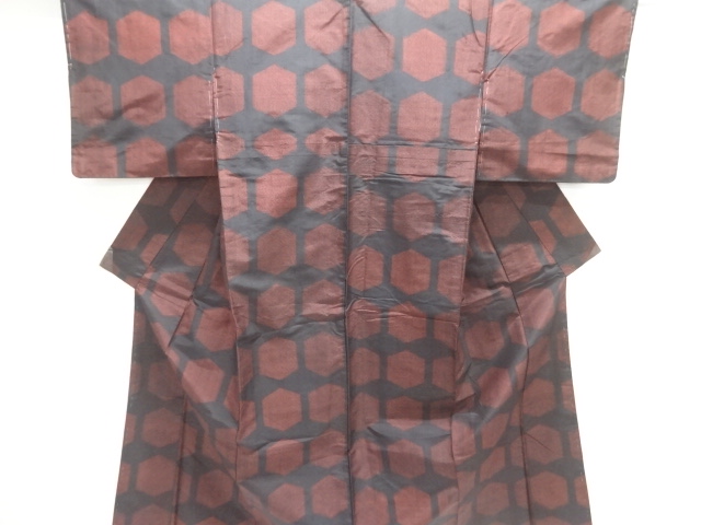 SALE!! JAPANESE KIMONO / TOKAMACHI TSUMUGI / WOVEN KIKKO 