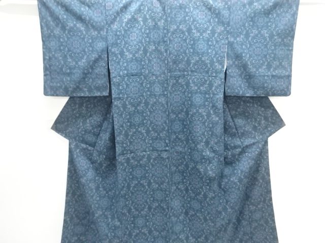 SALE!! JAPANESE KIMONO / ANTIQUE TAISHO ROMANTIC HANA-MON SHIOZE KIMONO / TAI