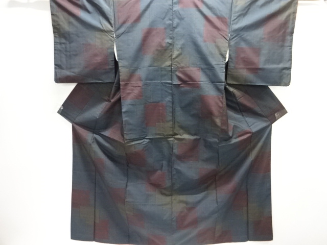 SALE!! JAPANESE KIMONO / DORO OSHIMA TSUMUGI / WOVEN SQUARE