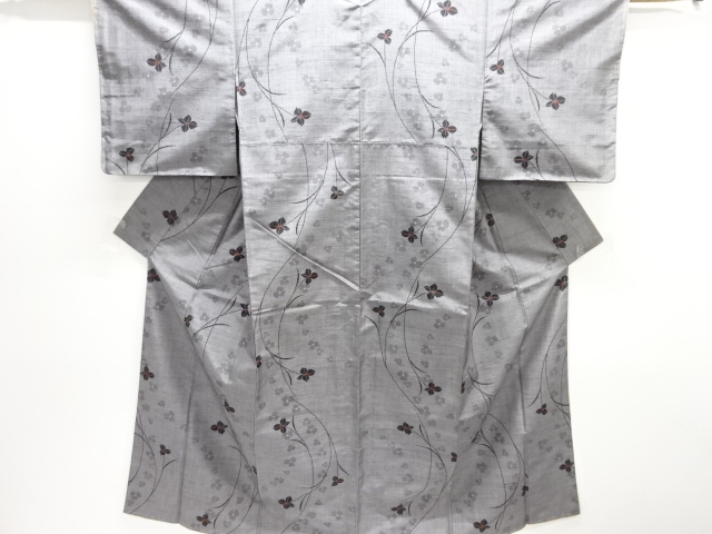SALE!! JAPANESE KIMONO / TSUMUGI / WOVEN LEAF