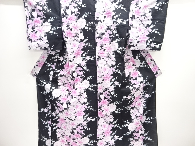 JAPANESE KIMONO / YUKATA / COTTON / LILY