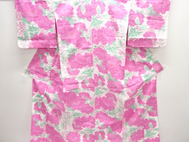 JAPANESE KIMONO / YUKATA / PEONY & BUTTERFLY