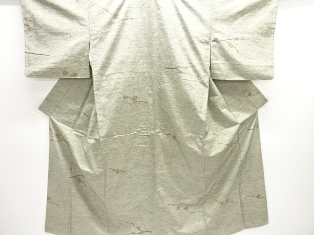 SALE!! JAPANESE KIMONO / TSUMUGI / WOVEN UME BRANCH 