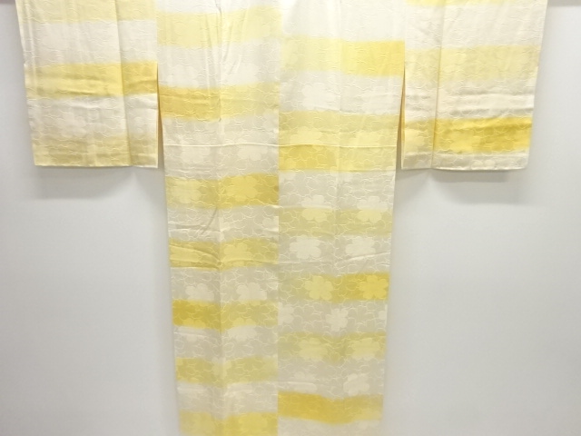 SALE!! JAPANESE KIMONO / HITOE JUBAN / HORIZONTAL STRIPE