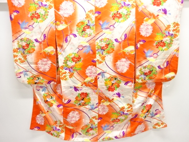 JAPANESE KIMONO / CHILDRENS KIMONO / HANAMARU CREST / BUTTERFLY / MAND