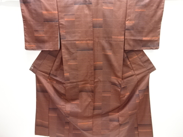 SALE!! JAPANESE KIMONO / NISHIJIN OMESHI / WOVEN STRIPE 