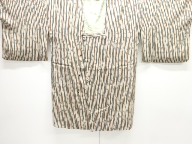 SALE!! JAPANESE KIMONO / MICHIYUKI COAT / WOVEN STRIPE 