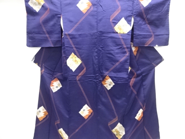 SALE!! JAPANESE KIMONO / ANTIQUE KIMONO / TAISHO ROMAN STYLE / WOVEN FLOWER
