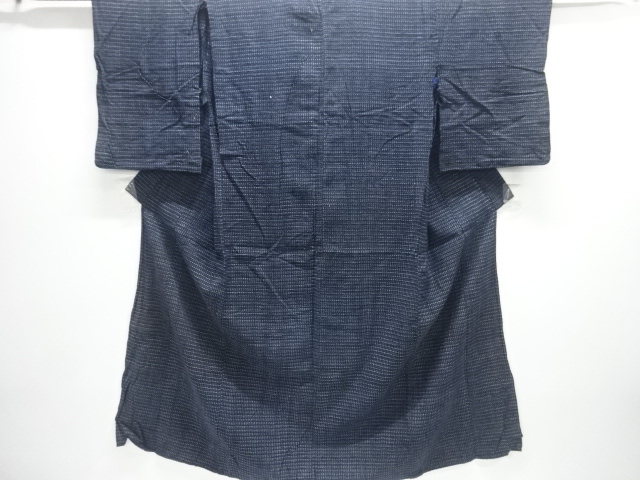 SALE!! JAPANESE KIMONO / ANTIQUE HITOE MENS KIMONO / COTTON / KURUME SHOSEI KASURI