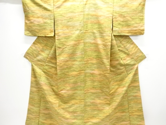 SALE!! JAPANESE KIMONO / ANTIQUE KIMONO / SILK / JODAI TSUMUGI / WAVY STRIPE