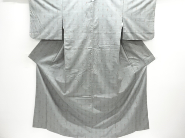 SALE!! JAPANESE KIMONO / TSUMUGI / WOVEN GRID 