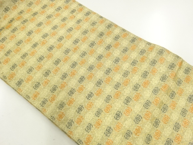 SALE!! JAPANESE NAGOYA OBI / WOVEN FLOWER