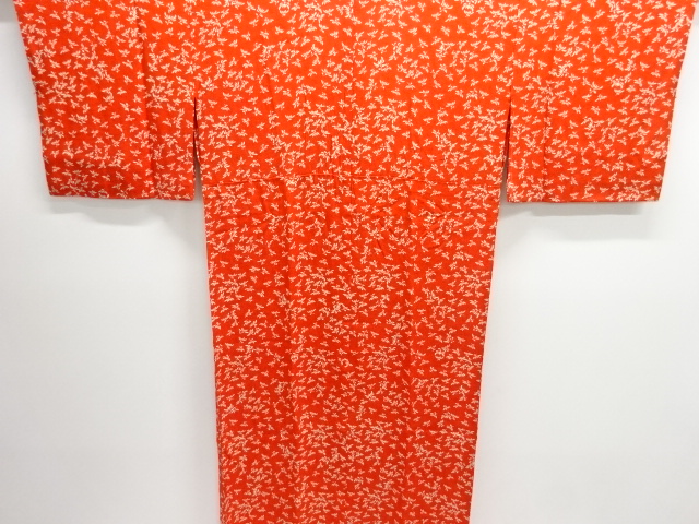 SALE!! JAPANESE KIMONO / ANTIQUE HITOE JUBAN / TAISHO ROMAN STYLE / SILK / FLORAL PLANTS