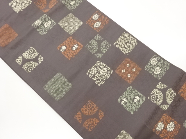 SALE!! JAPANESE KIMONO / NAGOYA OBI / WOVEN CLASSICLA PATTERN 