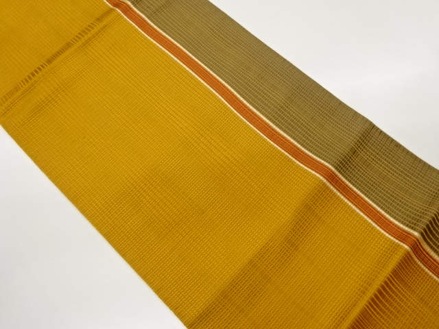 SALE!! JAPANESE KIMONO / NAGOYA OBI / CHIKUZEN HAKATA / WOVEN STRIPE 