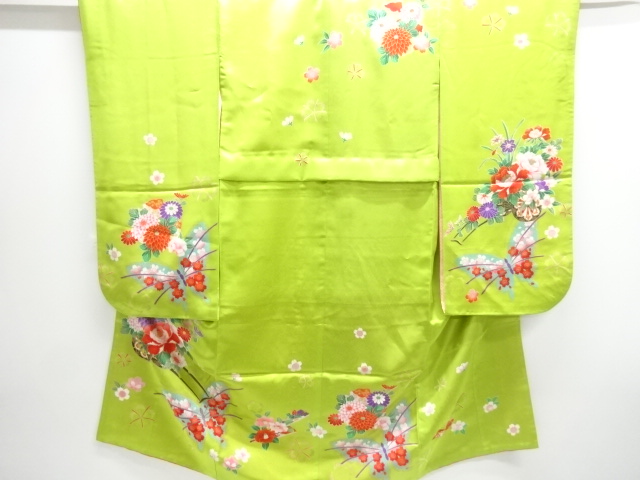 SALE!! JAPANESE KIMONO / KIMONO FOR KIDS / FLORAL CART & BUTTERFLY