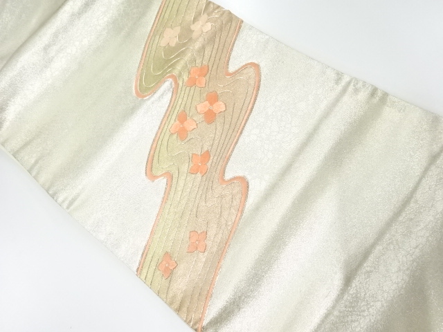 SALE!! JAPANESE KIMONO / NAGOYA OBI / EMBROIDERY / STEAM WATER / FLOWER 