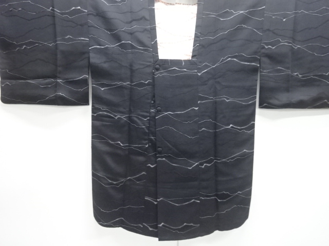 SALE!! JAPANESE KIMONO / MICHIYUKI COAT / WOVEN ABSTRACT PATTERN