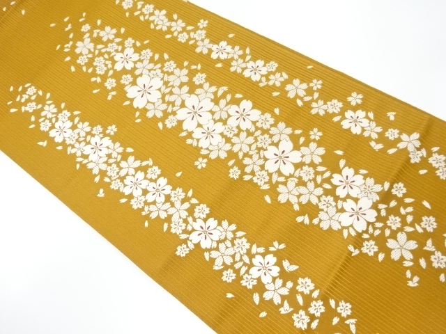 SALE!! JAPANESE KIMONO / NAGOYA OBI / WOVEN SAKURA
