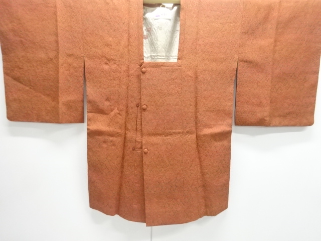 SALE!! JAPANESE KIMONO / MICHIYUKI COAT / MATELASSE / WOVEN BUSH CLOVER