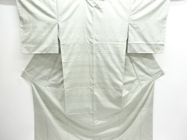 SALE!! JAPANESE KIMONO / UNUSED YUKI TSUMUGI / ISHIGE / TRADITIONAL PATTERN 