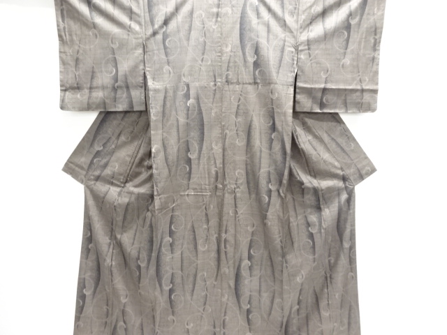 SALE!! JAPANESE KIMONO / DORO OSHIMA TSUMUGI (7 maruki) / WOVEN ARABESQUE