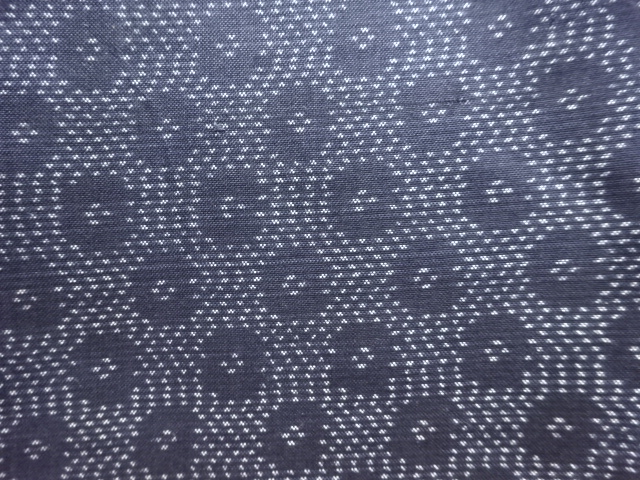 SALE!! JAPANESE KIMONO / ANTIQUE KIMONO / SILK / DORO OSHIMA TSUMUGI / WOVEN ABSTRACT PATTERN