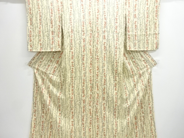 SALE!! JAPANESE KIMONO / UNUSED KOMON / FLOWER 