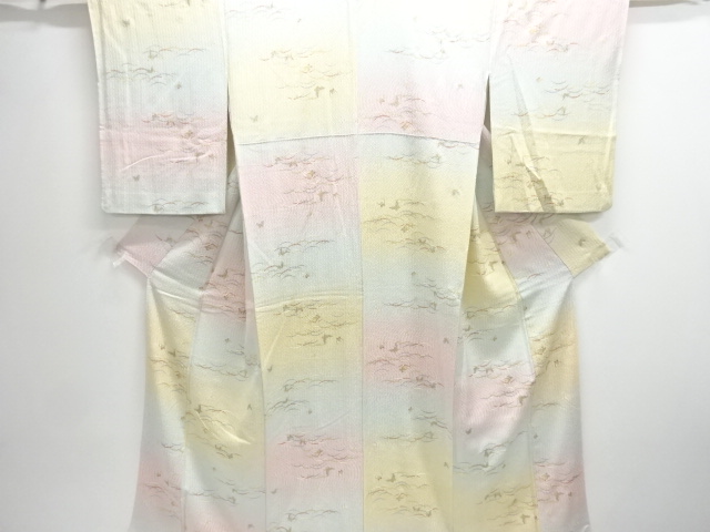 SALE!! JAPANESE KIMONO / KOMON / BUTTERFLY & GRASS