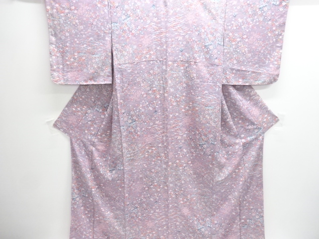 SALE!! JAPANESE KIMONO / UNUSED KOMON / PLANT & FLOWER