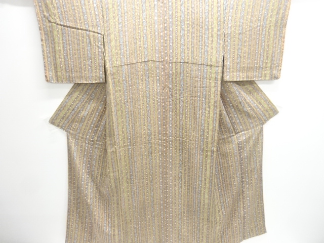 SALE!! JAPANESE KIMONO / KOMON / FLOWER & STRIPE 