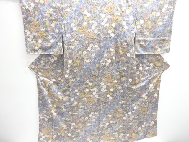 SALE!! JAPANESE KIMONO / KOMON / FOLDING FAN & PLANT 