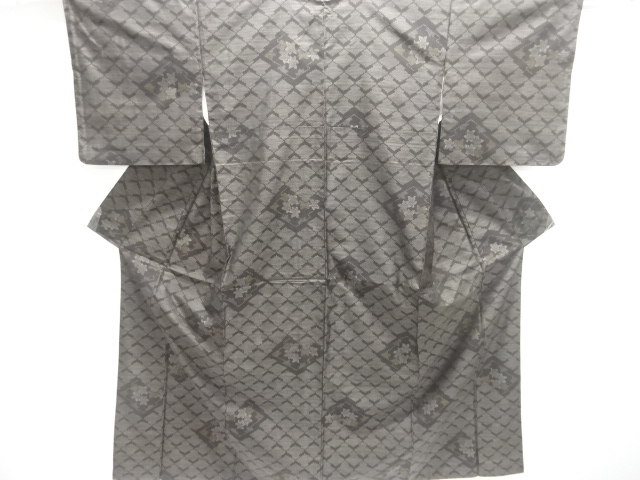 SALE!! JAPANESE KIMONO / DORO OSHIMA TSUMUGI / WOVEN MATSUKAWABISHI 
