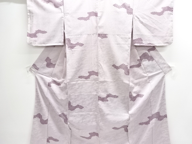 SALE!! JAPANESE KIMONO / UNUSED KOMON / SEIGAIHA 