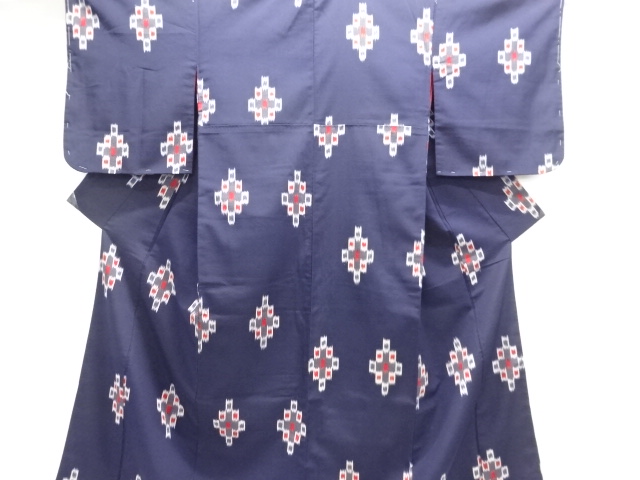SALE!! JAPANESE KIMONO / ANTIQUE TAISHO ROMANTIC ABSTRACT PATTERN WOVEN OMESH