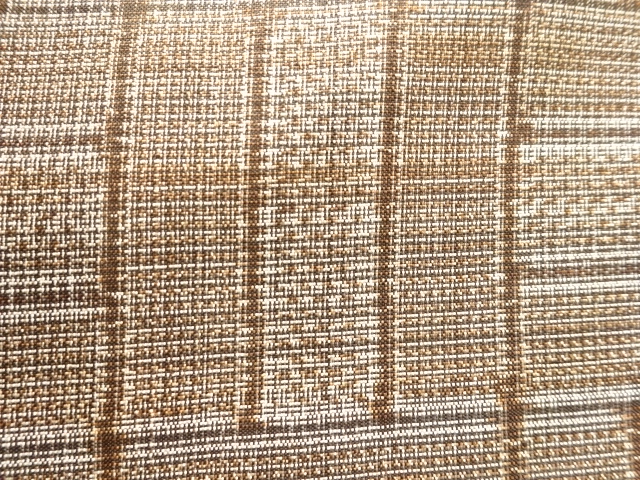 SALE!! JAPANESE KIMONO / ANTIQUE ABSTRACT PATTERN WOVEN DORO OSHIMA TSUMUGI K