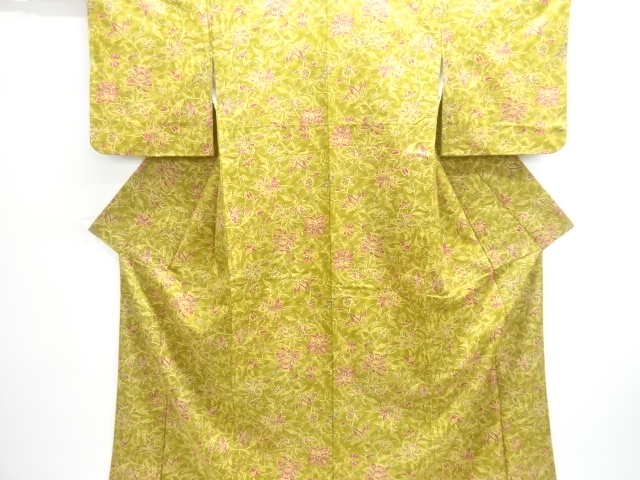SALE!! JAPANESE KIMONO / KOMON / FLOWER SARASA