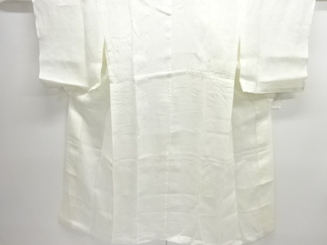 SALE!! JAPANESE KIMONO / ANTIQUE PURE LINEN OPENWORK WEAVE: FLOWER PATTERN FL