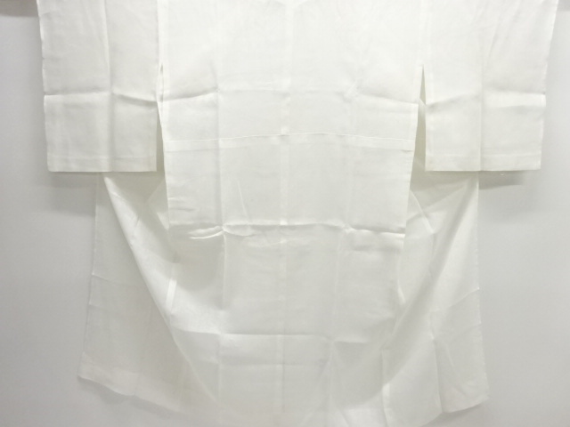 SALE!! JAPANESE KIMONO / ANTIQUE PURE LINEN OPENWORK WEAVE: BAMBOO / BELLFLOW