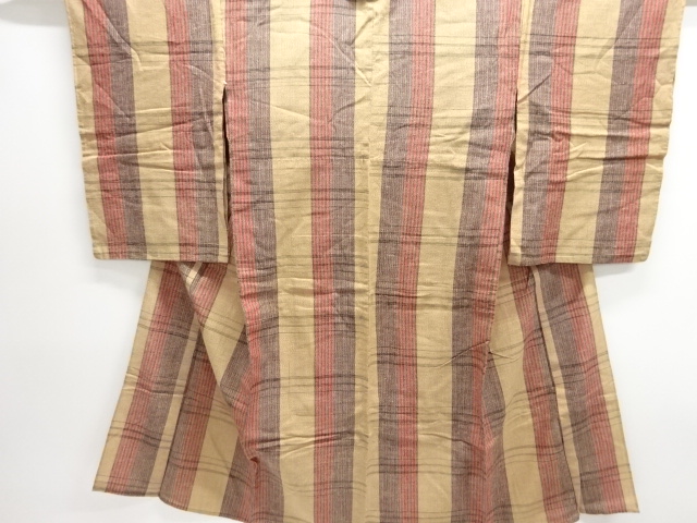 SALE!! JAPANESE KIMONO / ANTIQUE CHECKERED COTTON HITOE KIMONO