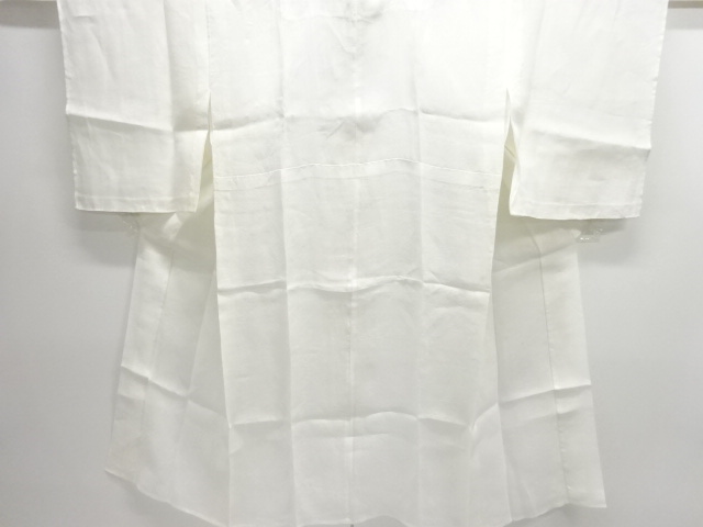 SALE!! JAPANESE KIMONO / ANTIQUE PURE LINEN OPENWORK WEAVE CHRYSANTHEMUM PATT