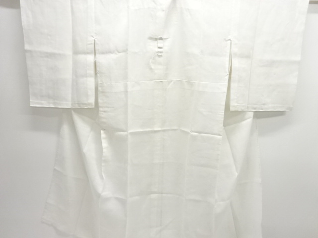 SALE!! JAPANESE KIMONO / ANTIQUE PURE LINEN OPENWORK WEAVE IVY LEAF PATTERN J