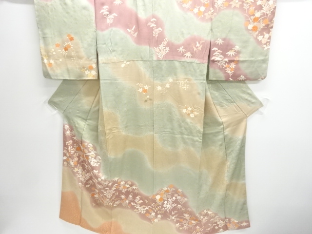 SALE!! JAPANESE KIMONO / FLORAL PATTERN HOMONGI