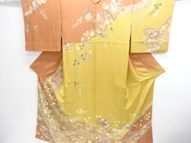 SALE!! JAPANESE KIMONO / GOLD-LEAF / FLORAL PATTERN EMBROIDERY BASE PAPER HOM