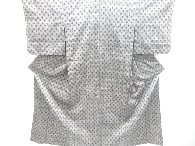 SALE!! JAPANESE KIMONO / ANTIQUE ABSTRACT PATTERN WOVEN TSUMUGIHITOE KIMONO
