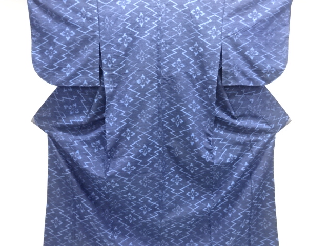 SALE!! JAPANESE KIMONO / ANTIQUE MATSUKAWA-HISHI / FLORAL PATTERN WOVEN- TSUM