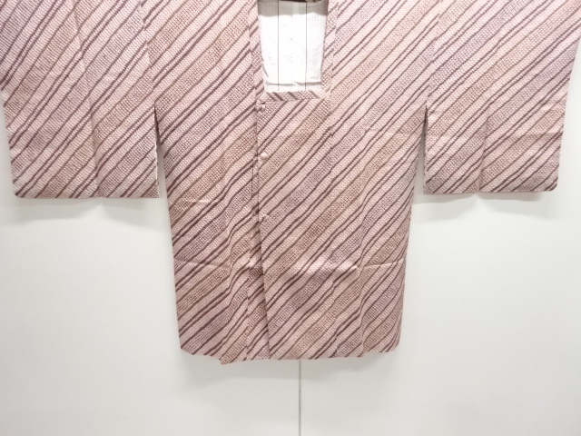 SALE!! JAPANESE KIMONO / MICHIYUKI COAT / ALL SHIBORI / STRIPE 