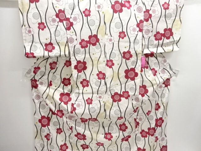 SALE!! JAPANESE KIMONO / PLUM BLOSSOM PATTERN YUKATA / UME PATTERN