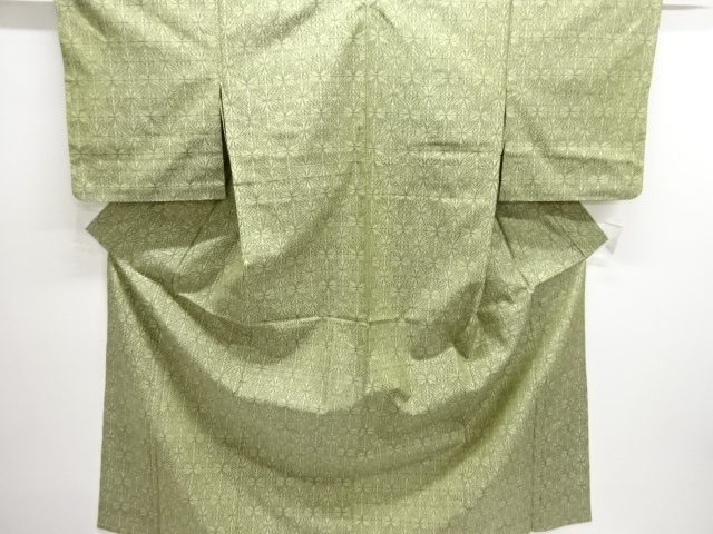 SALE!! JAPANESE KIMONO / HANA SHIPPO PATTERN WOVEN TSUMUGIHITOE KIMONO